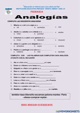 Las analogías