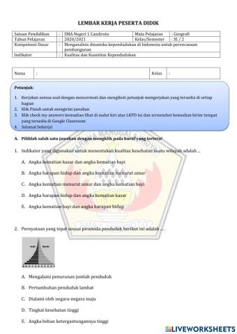 Kualitas dan Kuantitas Kependudukan