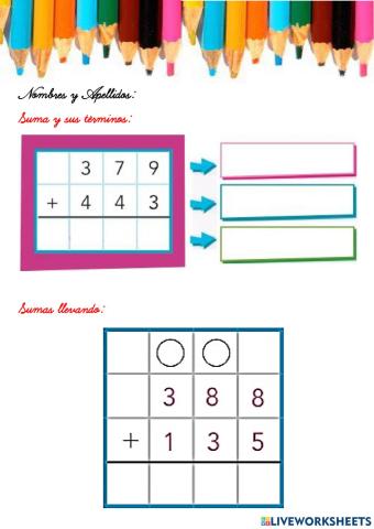 Suma, resta, multiplicación