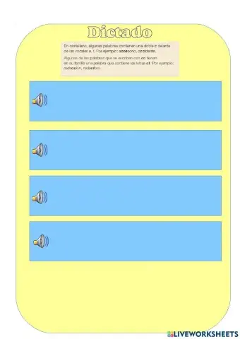 Dictado palabras con cc