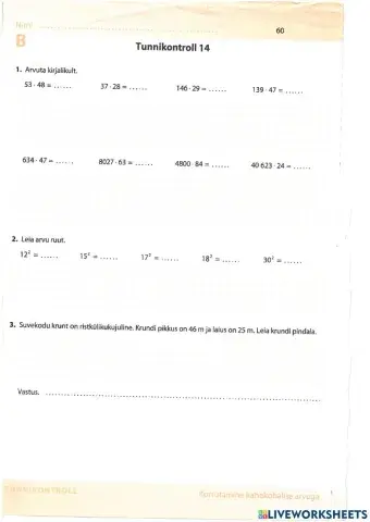 Korrutamine kahekohalise arvuga