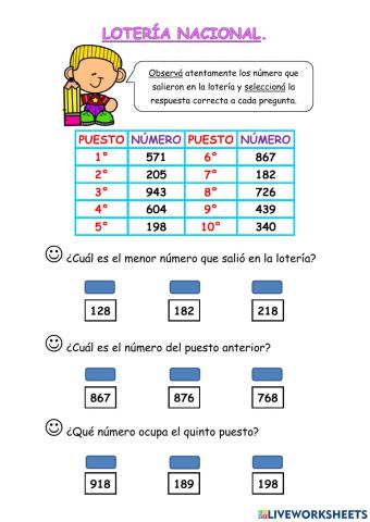 Lotería nacional