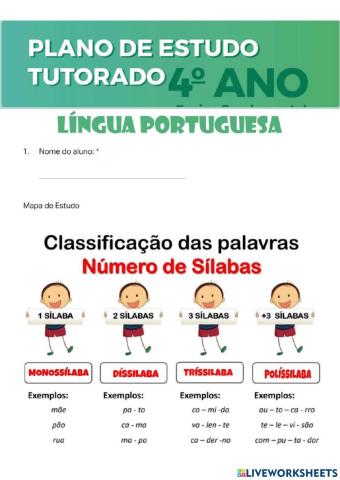 Língua Portuguesa- Semana 1 -PET1