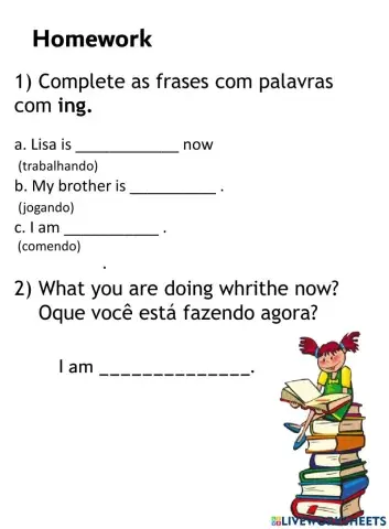 Atividade de Inglês e Portugues