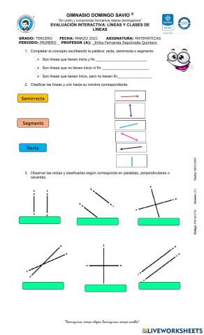 Líneas y clases de líneas