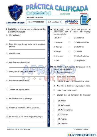 Prac. Funciones del Lenguaje