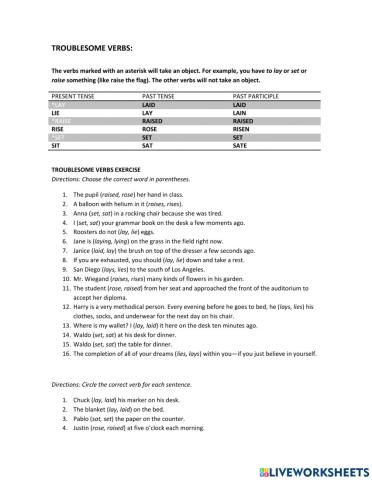 Troublesome word pairs  ONLINE