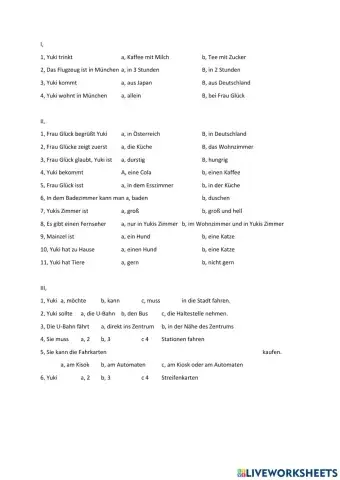 Hörverstehen -Deutsch mit Dialogen