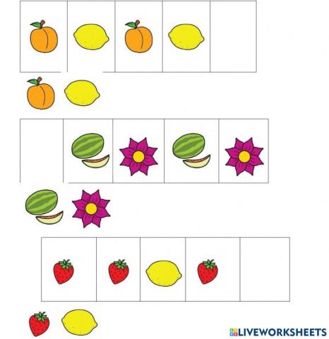 Clasificación frutas primavera