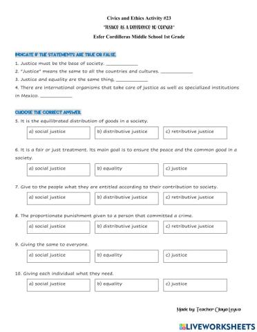 Justice as a Reference to Coexist