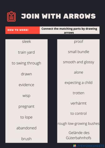 Vocabulary La Línea Chapter 18