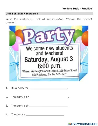Party Invitation