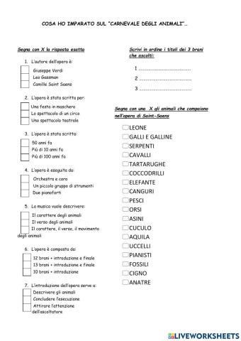 Carnevale degli animali