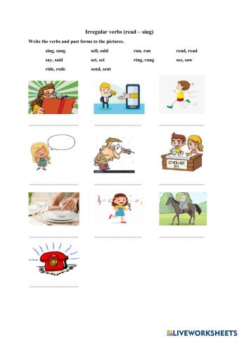 Irregular verbs