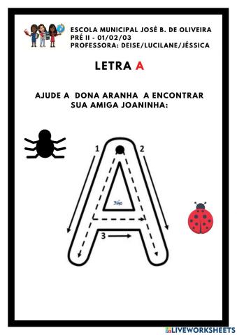 Letra A - Dona Aranha