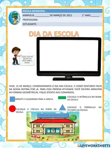 Atividade 026- dia da escola