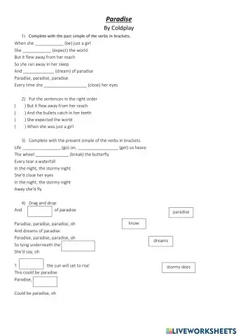 Paradise by Coldplay
