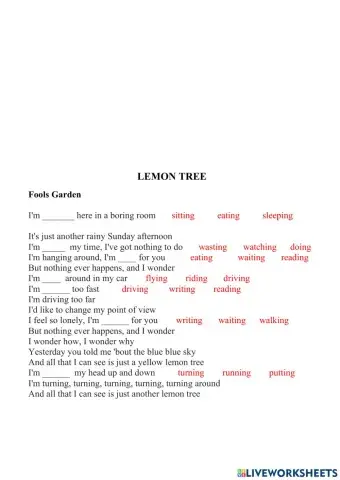 Present Continuos Tense