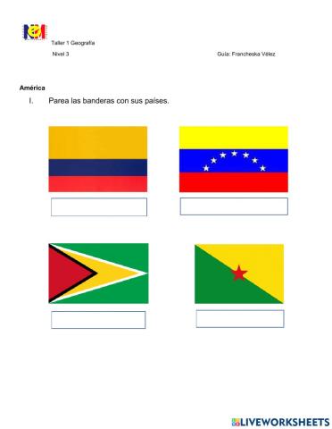 Banderas America del Sur