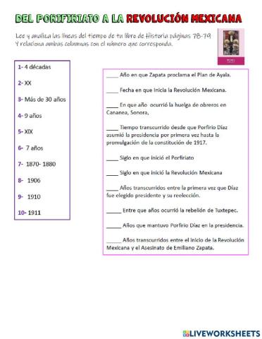 Del porfiriato a la revolución mexicana