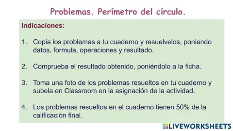 Perímetro del círculo