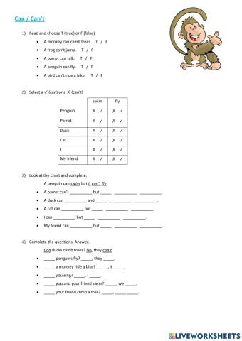 Can- worksheet