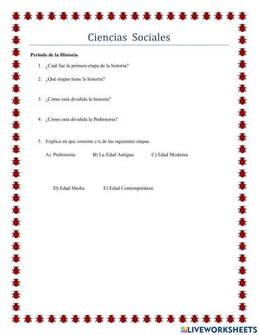 Periodo de la Historia