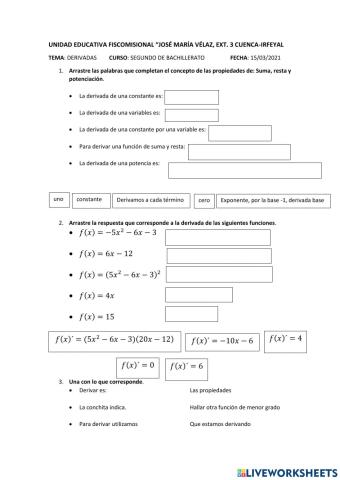 Derivada de potenciación
