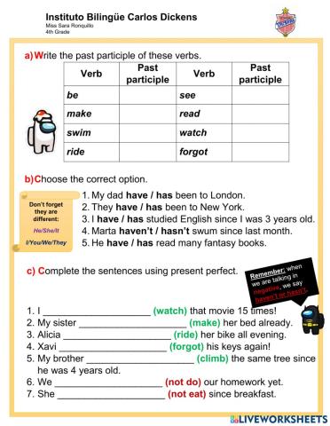 66 - Grammar Practice - 16-3