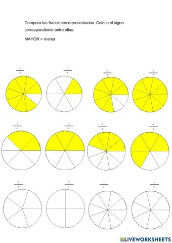 Comparando fracciones