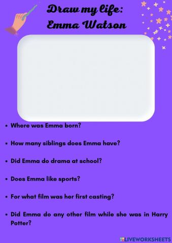 Draw my life: Emma Watson