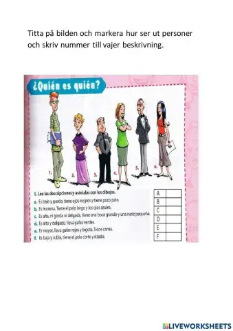 Descripcion de personas