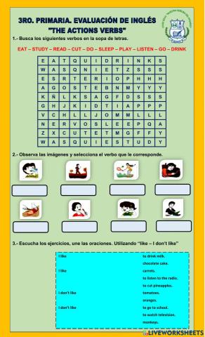 3ro. Primaria. The verbs