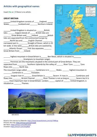 Articles with geographical names