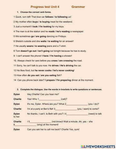 Present Simple vs Present Continuous