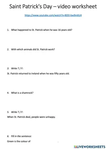 Saint Patrick's Day - History for Kids - Educational Videos for Kids