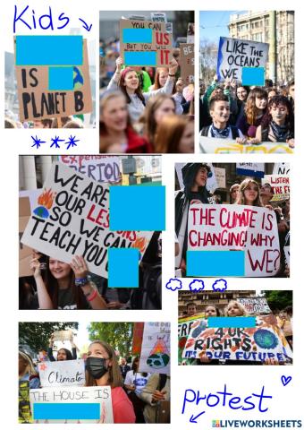 Kids protest climate change