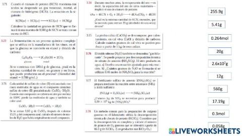 Cálculos Estequiométricos