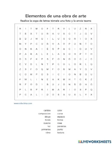 Elementos de una obra de arte