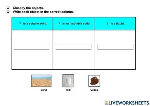 Classifying matter
