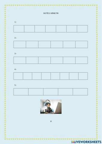 Dictée 2-3ièm tri