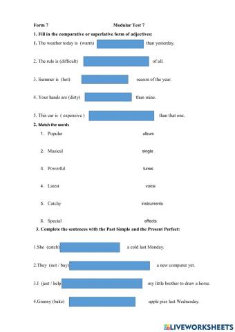 The Modular Test 7 (Spotlight 7)
