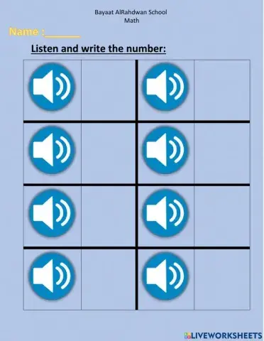 Listen to the numbers