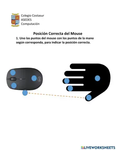 Posición correcta de la mano en el Mouse