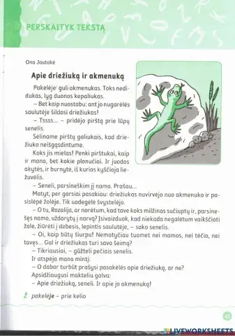 Teksto suvokimas. Skaitiniai