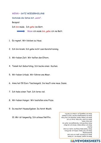 Wenn satz