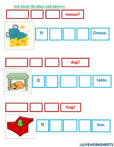 Preposition of place