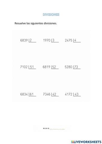 Divisiones
