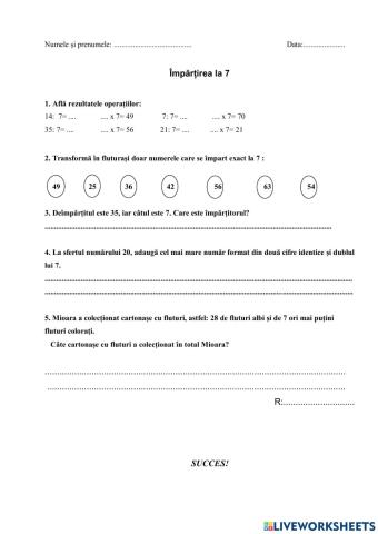 Împărțirea la 7