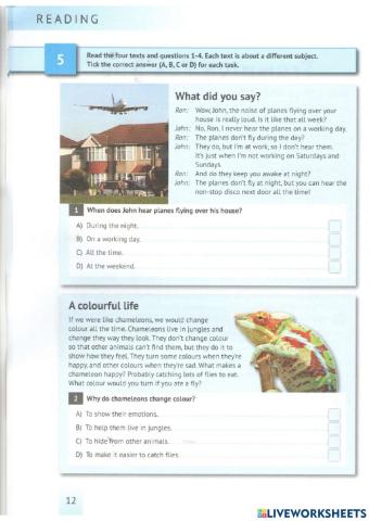 English Test Training A2 - Reading 5-8